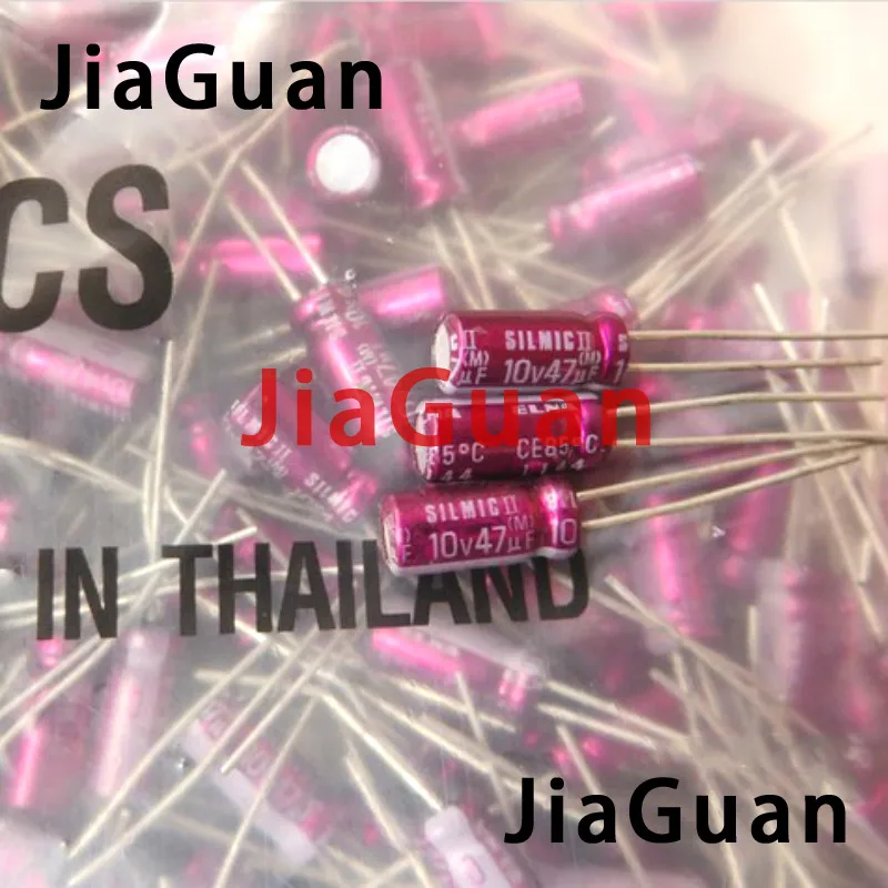 Новый ELNA RFS SILMIC II 10V47UF 5x11mm SILMICII 47 мкФ 10V Горячая Распродажа SILMIC2 10v 47 мкФ фиолетовый красный халат 47 мкФ/10V