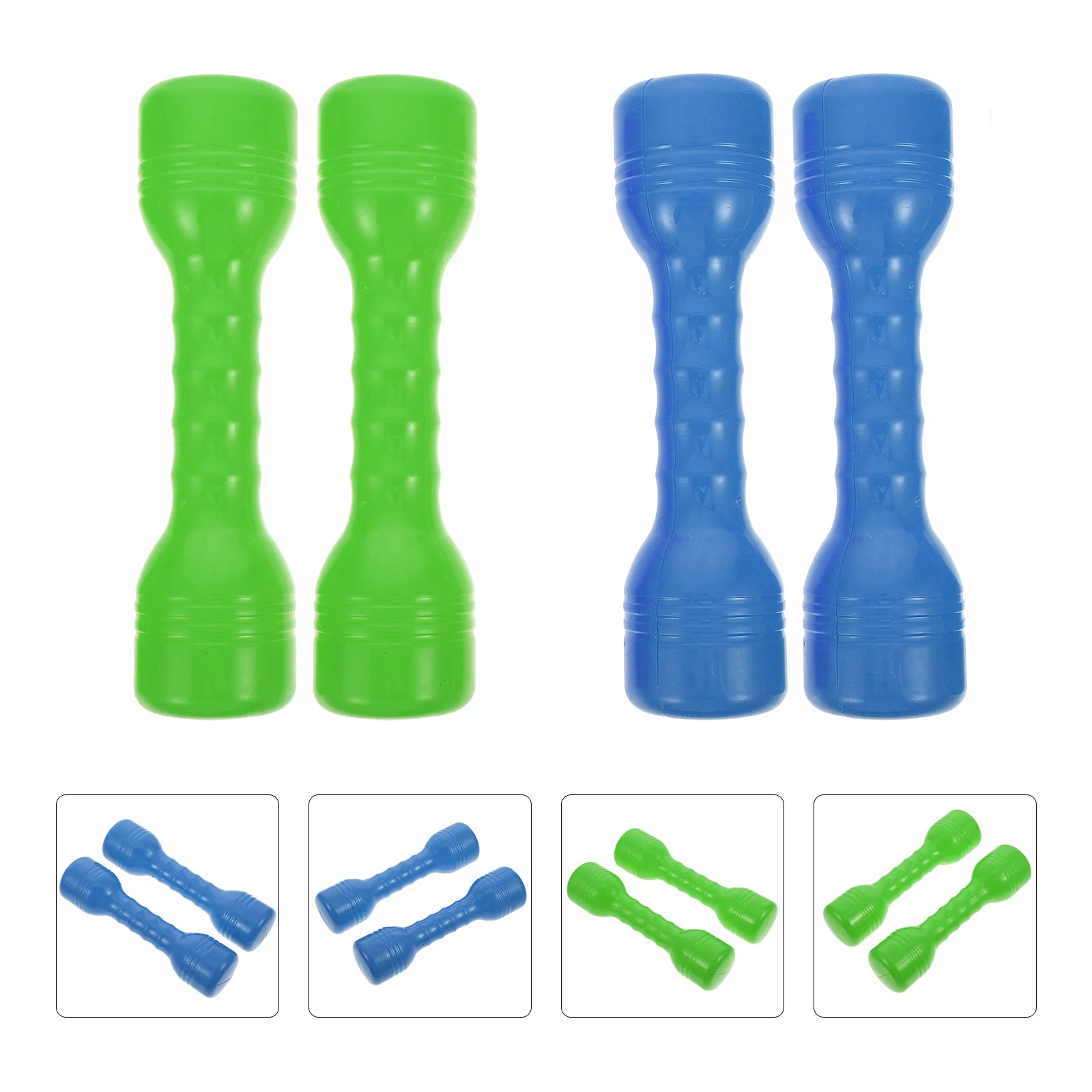 4 pçs haltere de áudio adorável crianças brinquedos esportivos criativos ferramentas da criança crianças desempenho dança vocalizar pequeno