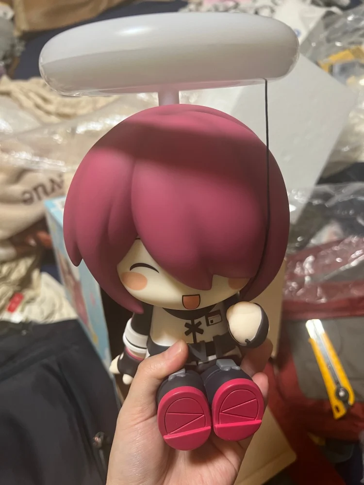 Echt Arknights Anime Perifere Exusiai Noodlichtbron Q-Versie Schattig Meisje Nachtlampje 20 Cm Figuur Model Ornament speelgoed