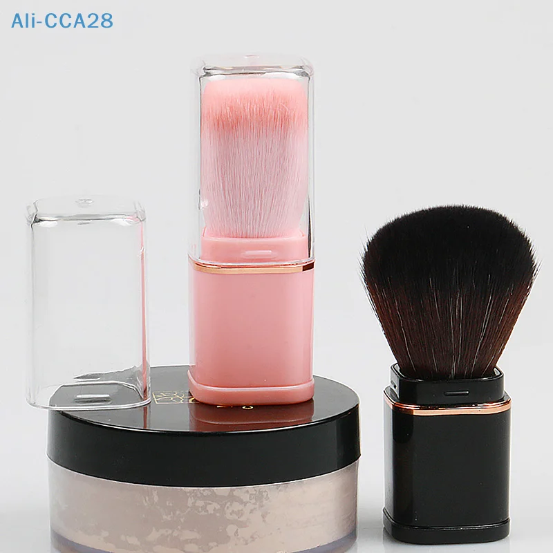 

Retractable Cosmetic Brush Mini Portable Face Powder Powder Blusher Highlight Brush Fiber Hair Brush