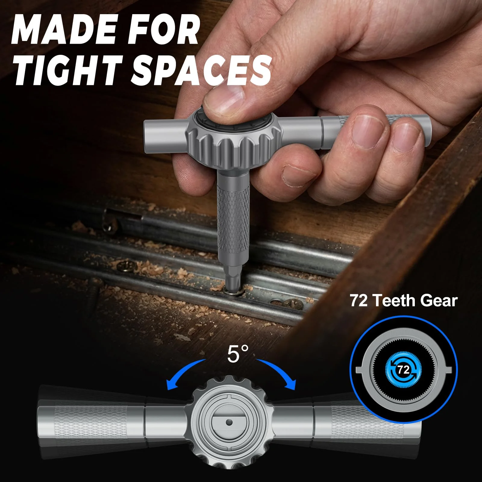 64 in 1 Magnetic Ratchet Screwdriver Set T Handle Ratchet Screwdriver Kits for Home Daily Repair Precision Electrical Appliance