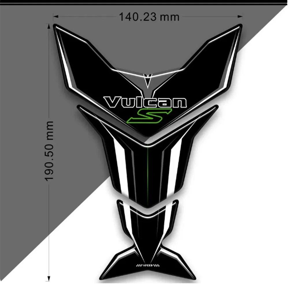 For Kawasaki VULCAN S 650 VN650 Tank Pad Stickers Decals Motorcycle Gas Fuel Tankpad Protection