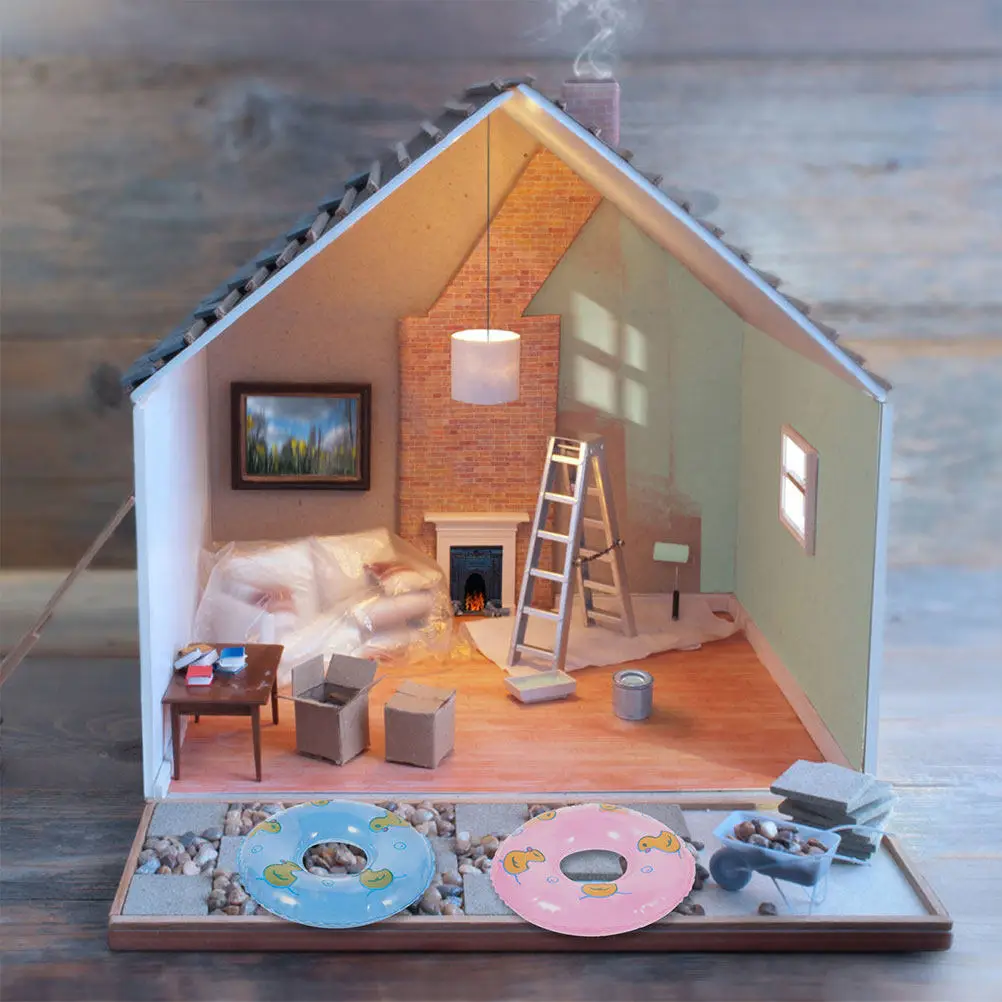 

10Pcs Mini Swim Rings Duck Pattern High Simulation PVC Material Mini House Decor Swimming Ring Props for Party Supplies Photo