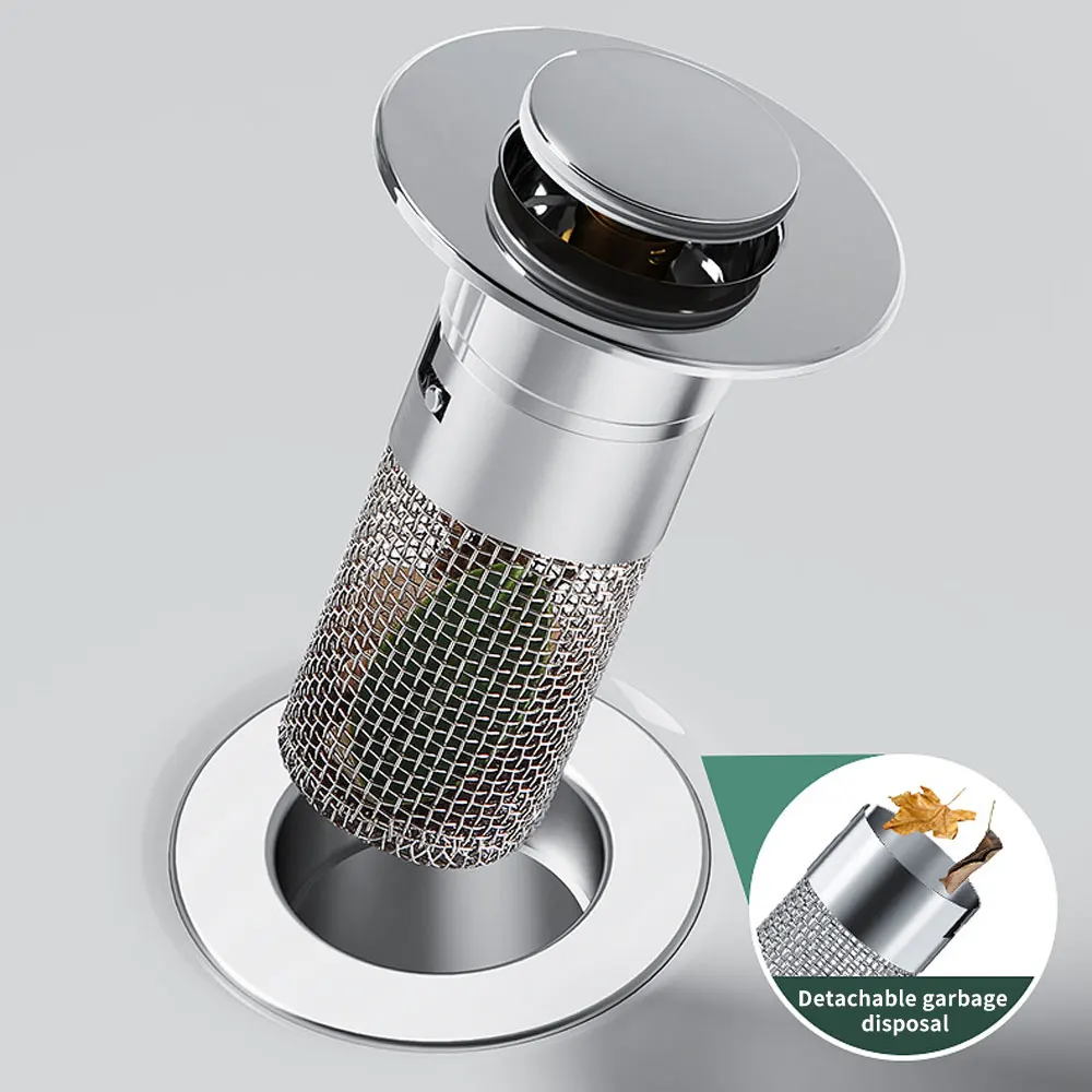 Isolate Odor and Prevent Cockroaches-Stainless Steel Floor Drain Filter