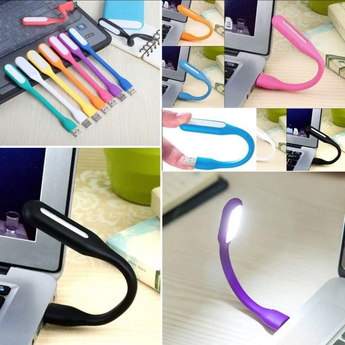 Lampe LED USB Portable 10 couleurs pour banque d'alimentation/ordinateur, protection de la vue, ordinateur Portable