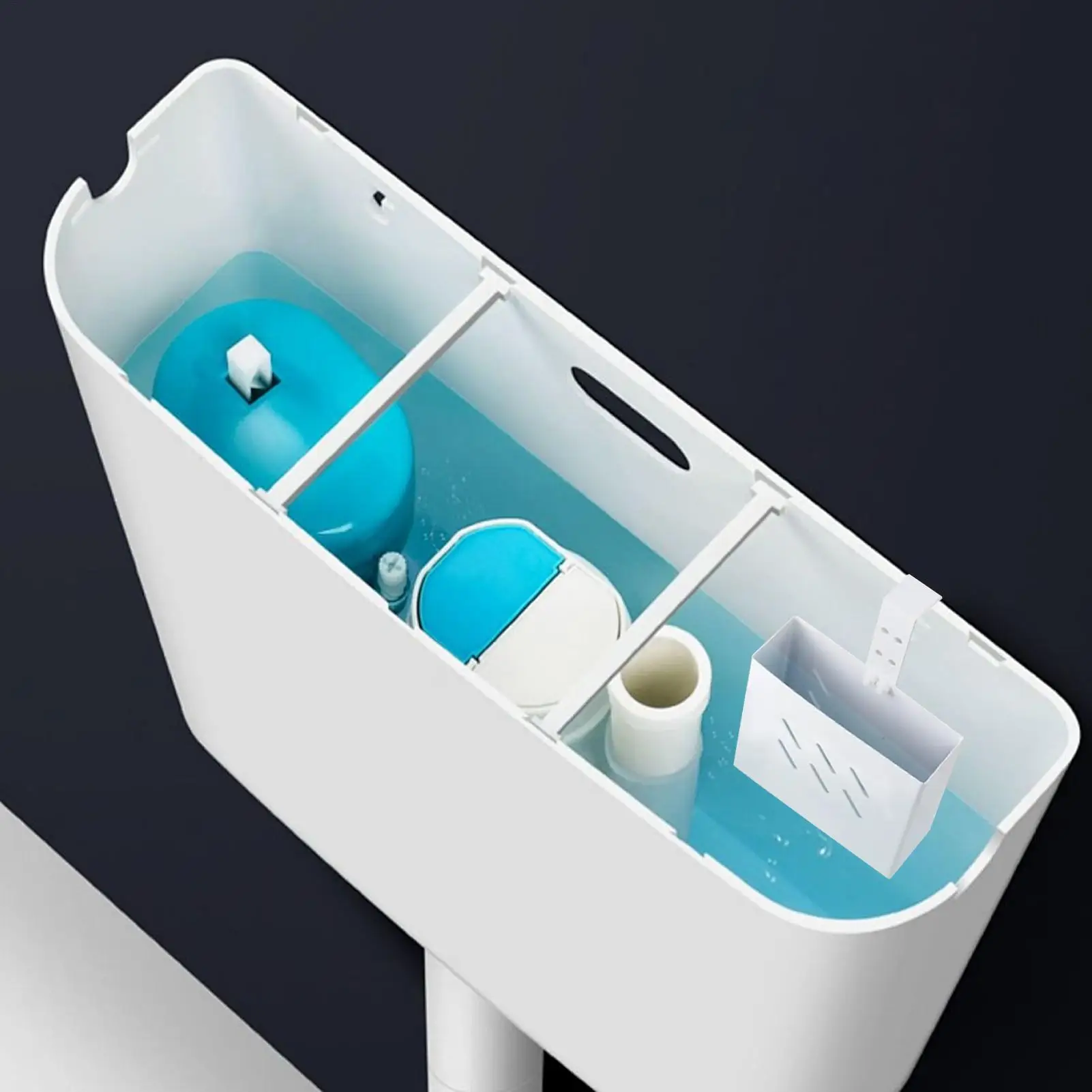 

Toilet Tank Cleaner Tablets Holder Stainless Steel Hanger Adjustable Hook Toilet Tank Cleaner Bracket for Home Bathroom Restroom