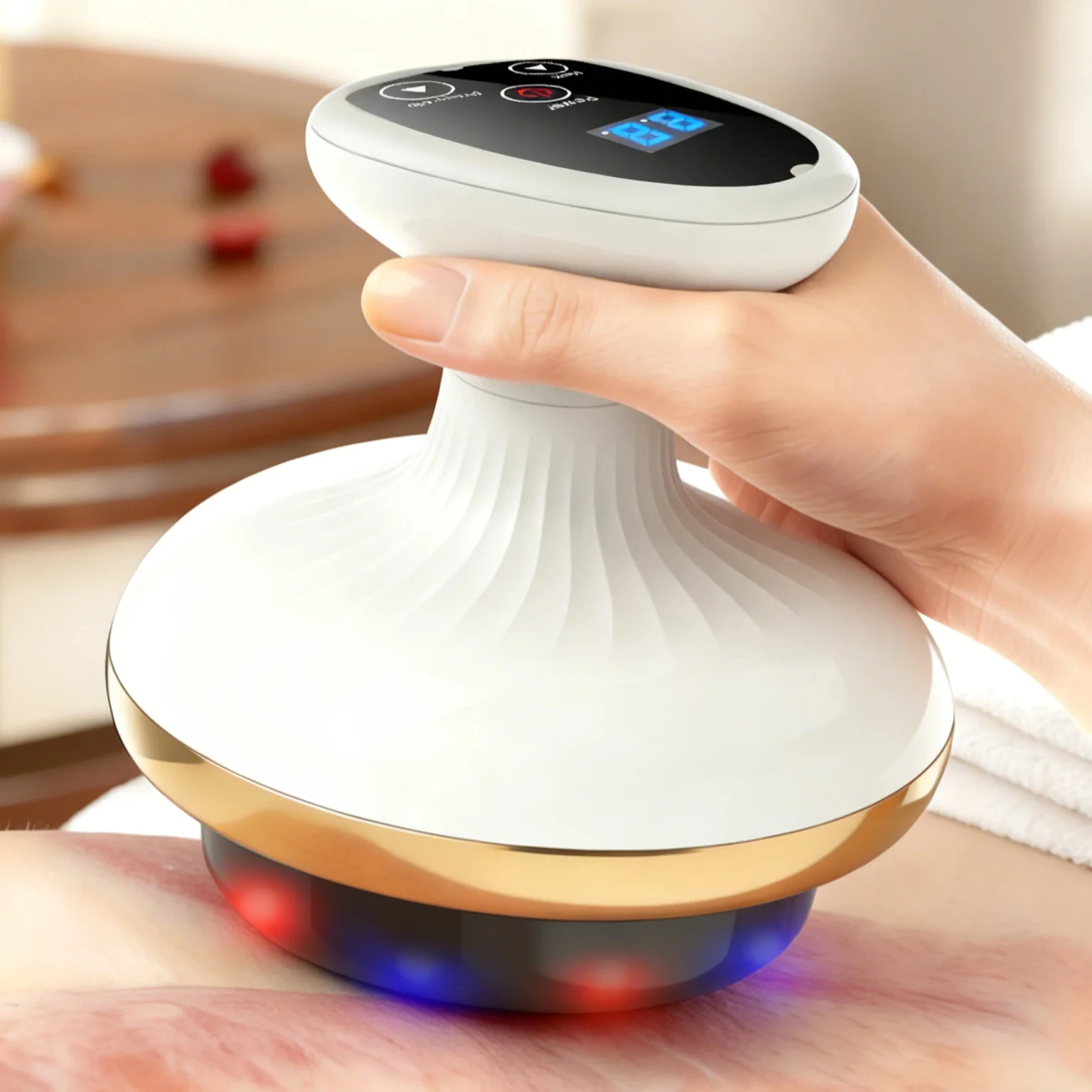 

Электрическая массажная щетка для меридианов, универсальный инструмент для проработки меридианов, массажер для живота и спины для домашнего использования