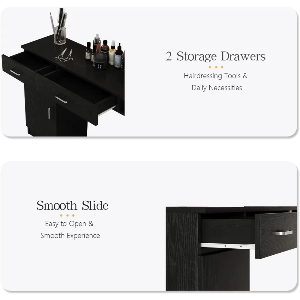 Stasiun Pangkas Rambut Dinding untuk Penata Rambut, Stasiun Salon dengan Kabinet Pangkas Rambut