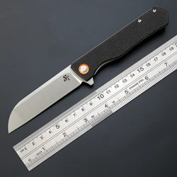 New Sitivien ST5 Folding Pocket Knife D2 Steel Blade Micarta Handle Hunting Knifes for Outdoor Camping Survival EDC Tool