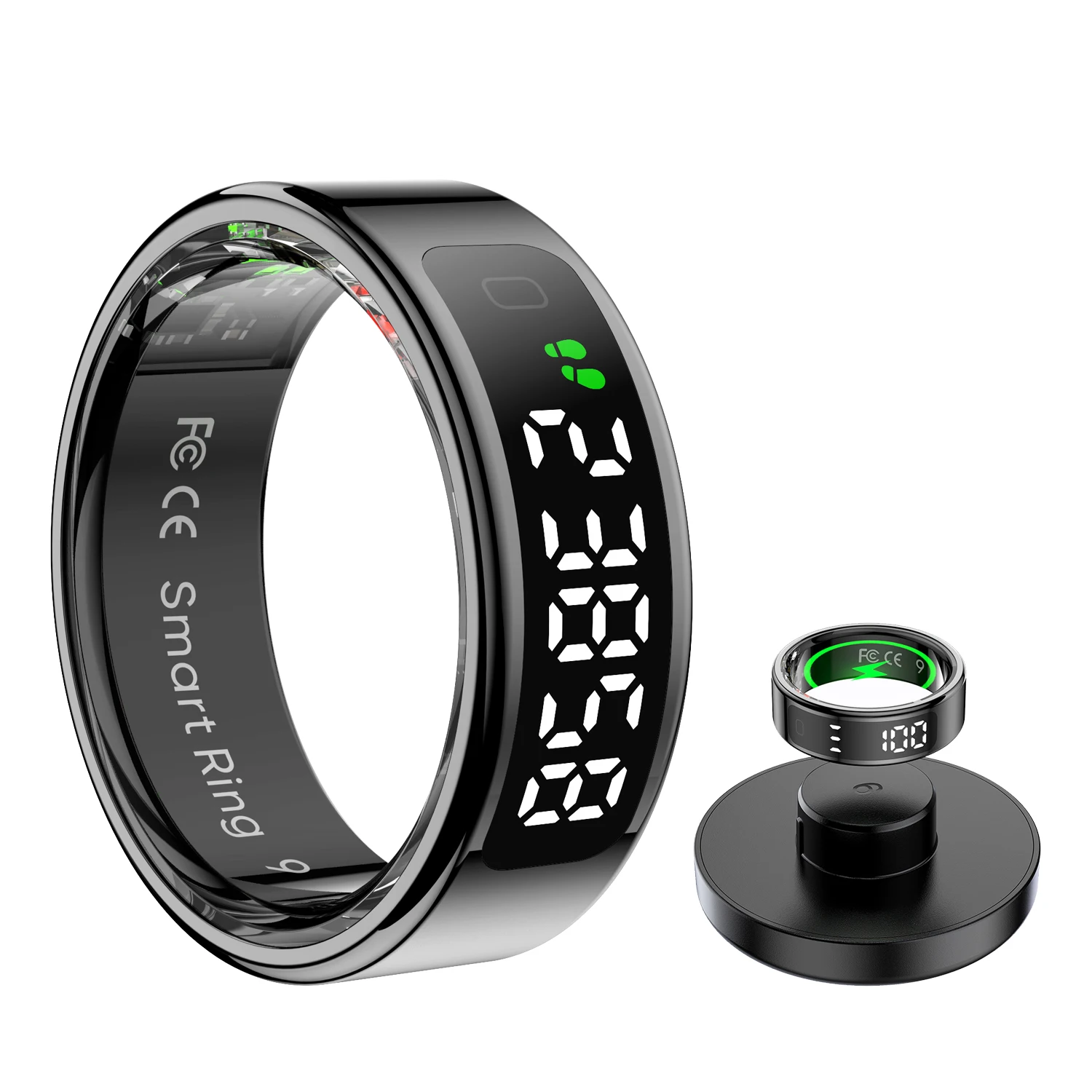 

New R11 Smart Ring With Display Screen Gesture Control Health Heart Rate Sleep Monitor 5ATM Waterproof Sport Fitness Smart Ring