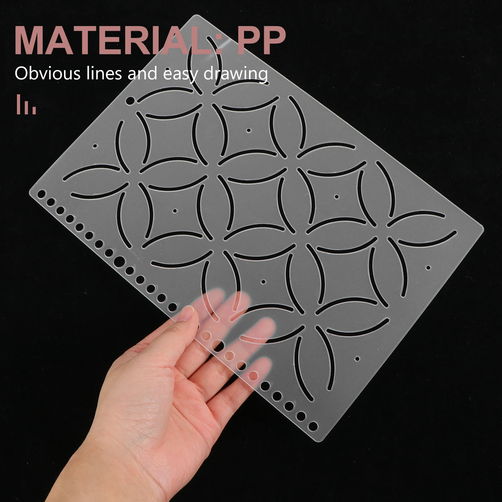 

1pc Patchwork Ruler Sewing Gauge Transparent Diy Clothing Drawing Template Precision Cutting Tool For Quilting Crafts