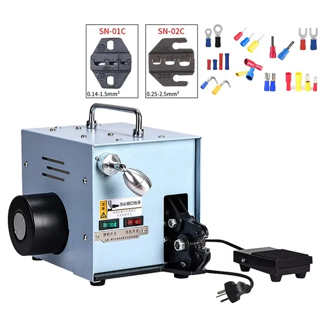 

YQ-02A 60W/220V Electric Cold Pressing Terminal Crimping Machine Wire Cable Terminal Crimper Electric Crimp Tool