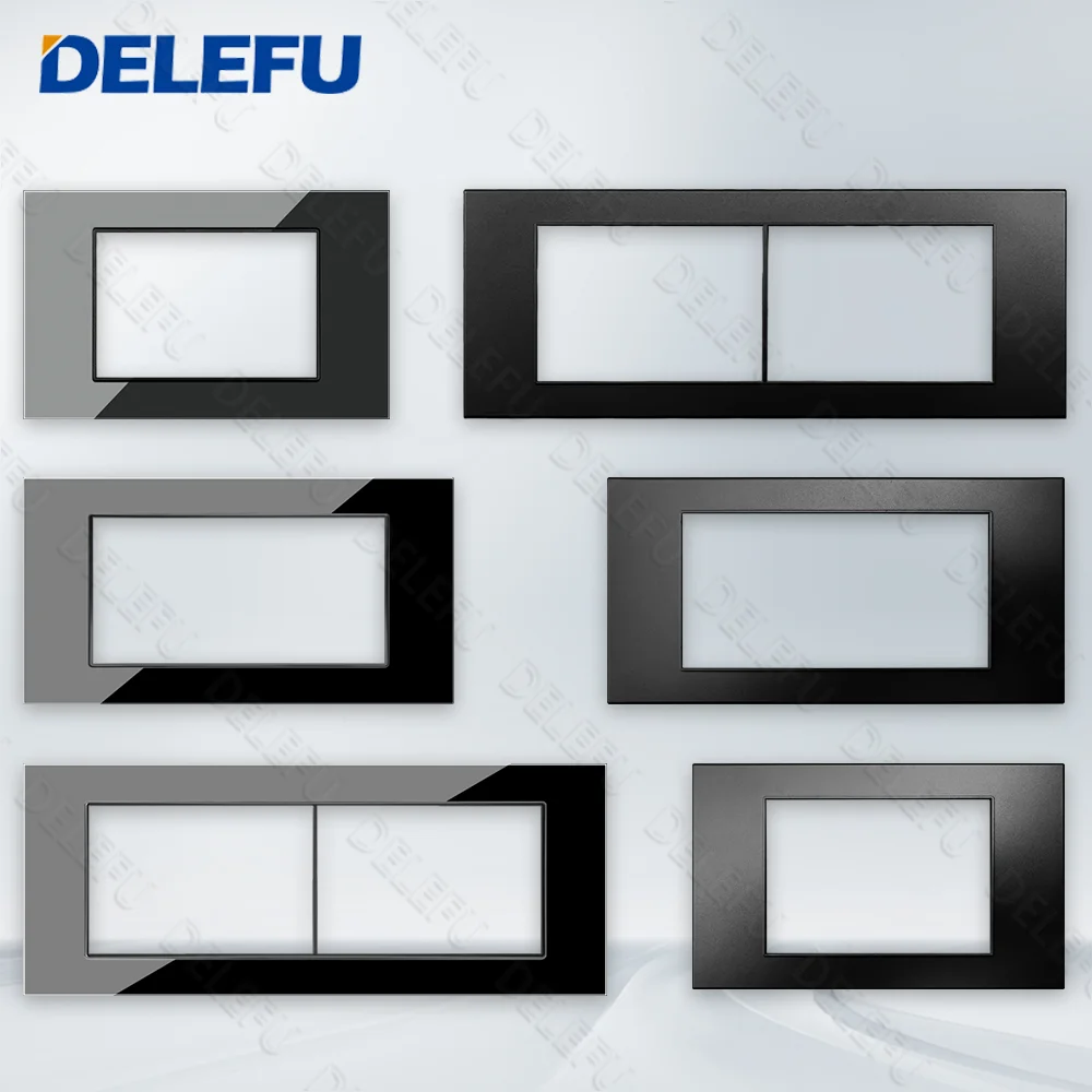 Pannello DELEFU Nero SC31 SC70 SC80 Serie 118mm145mm195mm Specifiche multiple disponibili, fai da te