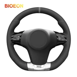 Bioeon Black PU Leather Car Steering Wheel Cover for Opel Corsa (D) OPC 2007-2015 / for Vauxhall Corsa (D) VXR 2007-2015