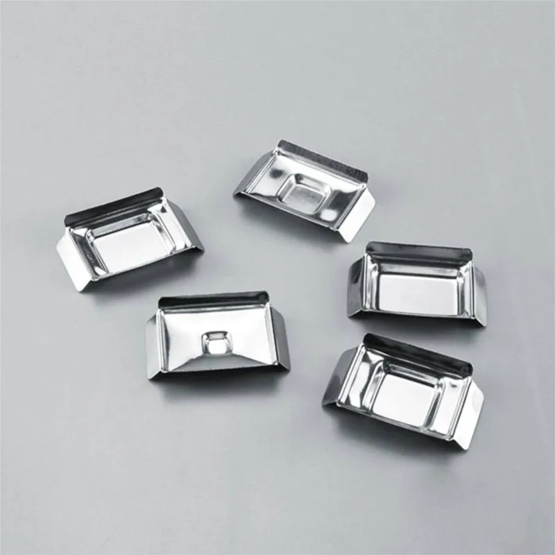 10pcs Laboratory tools Stainless Steel Sample Embedding Box Bottom Mold Paraffin Embedding Mold experiment Chemistry equipment