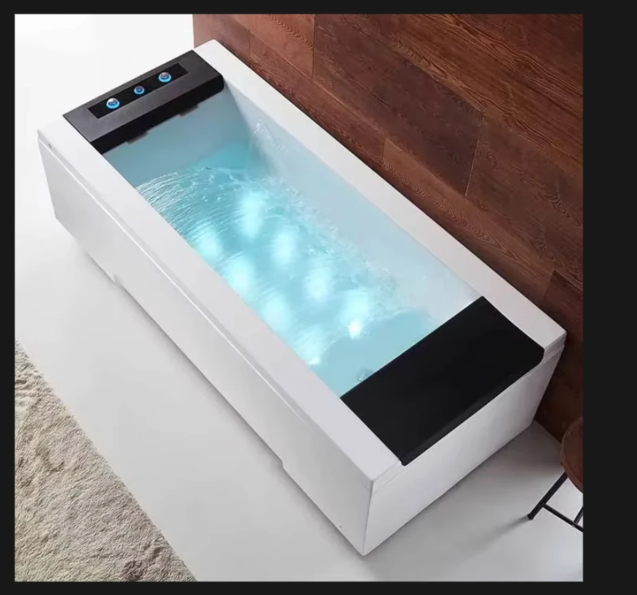 Led Color Light Jets Modern Massage 1 Hp Pump Waterfall Bathtubs