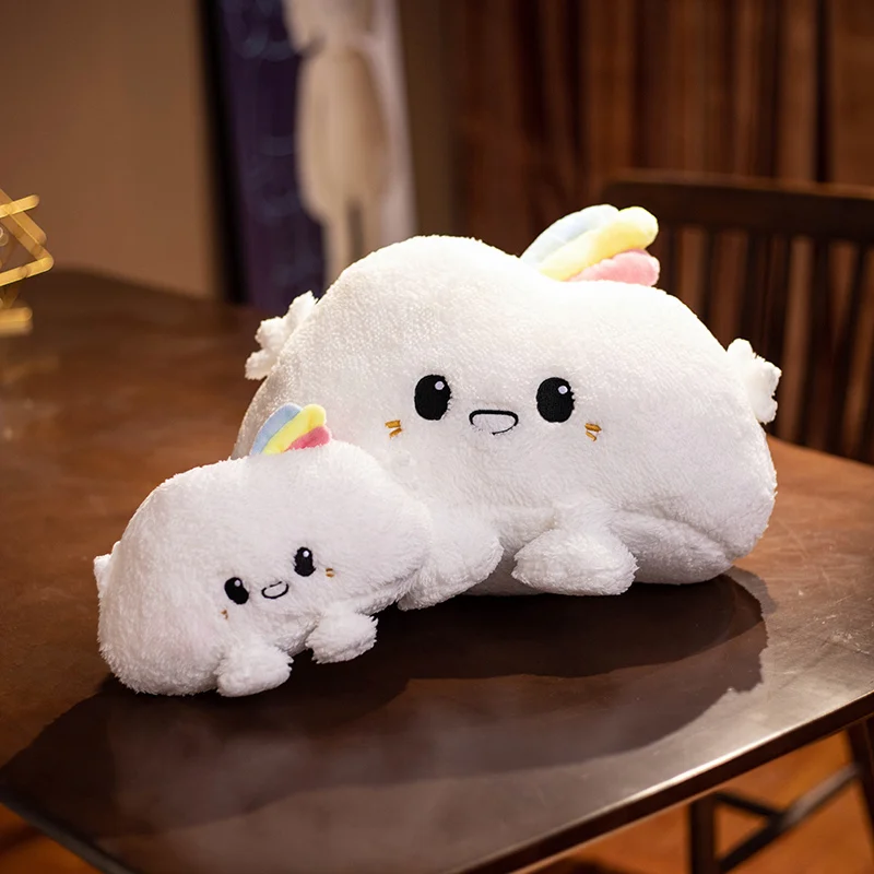 New Style Kawaii Cloud Plush Pillow Soft Sofa Cushion Lovey Smile Cartoon Cloud Stuffed Plush Toys For Children Girls Gift