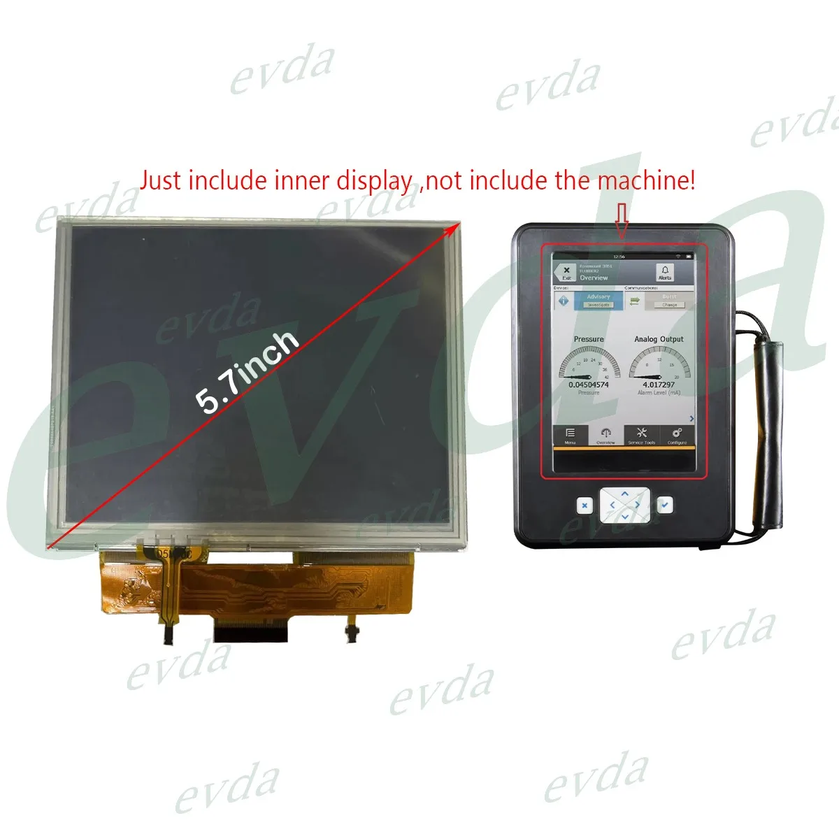 5.7'' LCD Dispay Touch Screen For Emerson AMS TREX Device Communicator