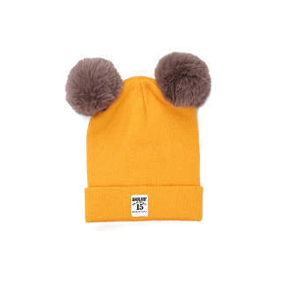

Autumn Winter Kids Woolen Hat Ears Thick Warm Knit Baby Knitting Hat Crochet Beanie Wool Cap Kids Wool Cap