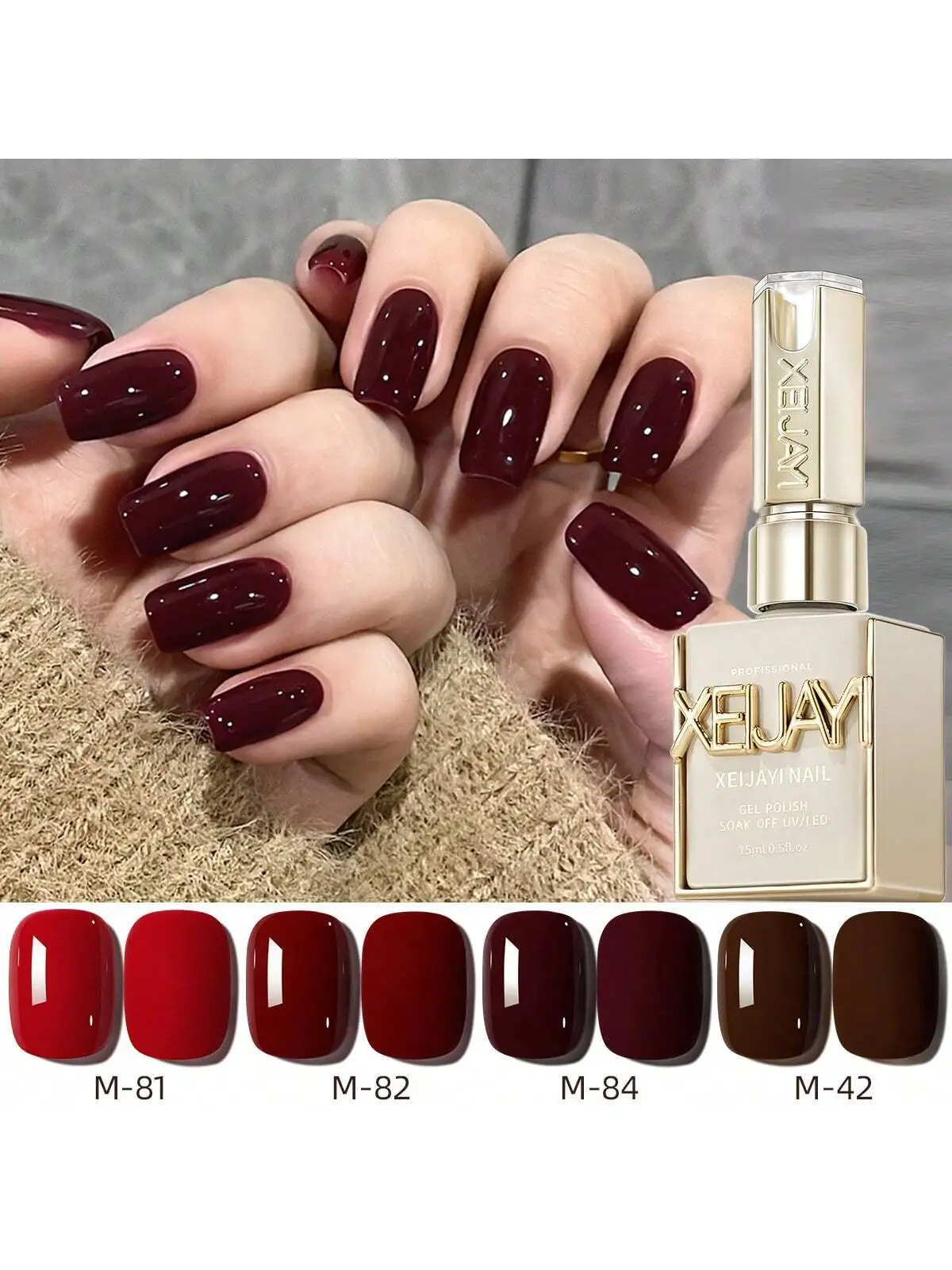 15Ml Red Gel Nail P… - image