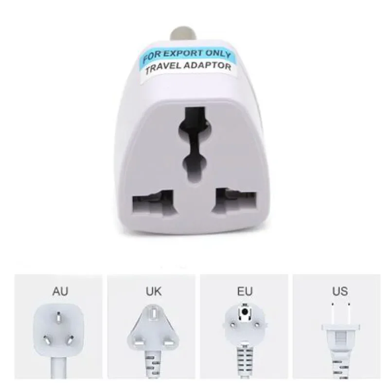 1pcs 3 pin Universal UK/US/EU/AU to South Africa Brazil Plug Travel Converter Adaptor AC Power Multi Outlet Adapter Socket