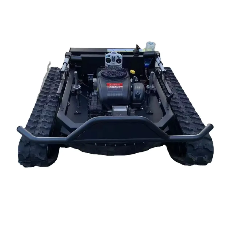 Crawler‑type RC Gas Grass Cutting Robot Mini Intelligent Grass Shredder For Home Garden Field Mowing Work Device