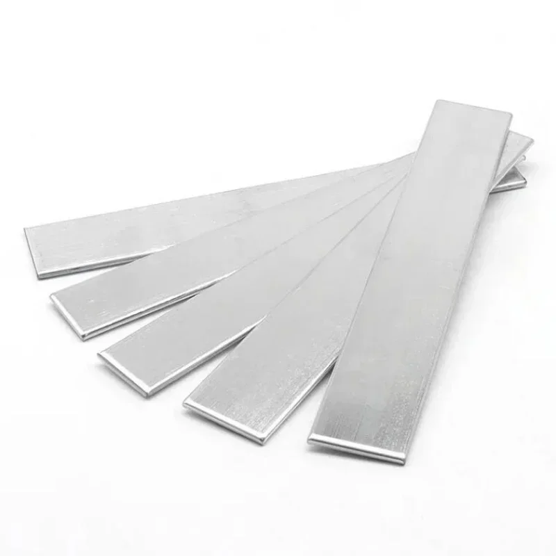 1Pcs Length 500mm T2 Tinned Copper Bar Purple Copper Flat Bar Thickness 2mm 3mm 4mm 5mm  Conductive Grounding Plate Bus Bar