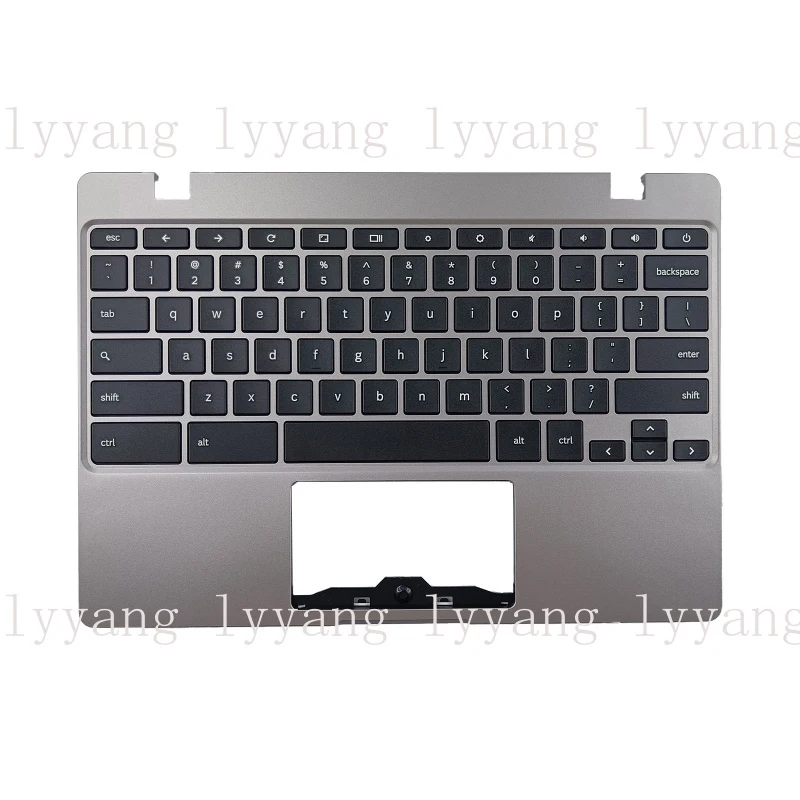 

Новая клавиатура с подставкой для рук (пальмрест) BA98-01976A для Samsung Chromebook 4 XE310XBA, US, серебристая