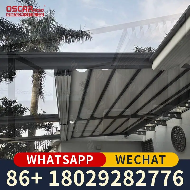 

Garden Patio Waterproof Shade Sail Adjustable Canopy Sun Shelter Outdoor Pergola Roof Terrace Backyard Poolside Camping Pergola