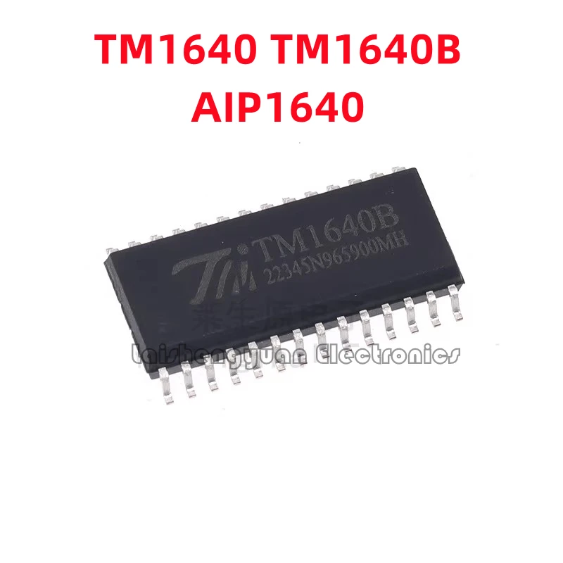 10PCS TM1640 TM1640B AIP1640 SMT SOP28 SSOP28 LED digital display driver IC chip 100% brand new electronic