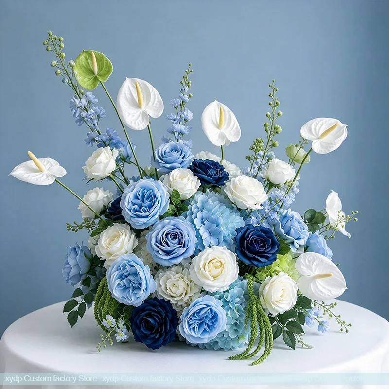 20/30/40CM Kleine Blumenkugel als Tischdekoration, Luxuriöse Hochzeitsdekoration, Künstliche Rose, Hortensie, Bühnen- und Straßenbeleuchtung, Fensterdekoration – Detail 5