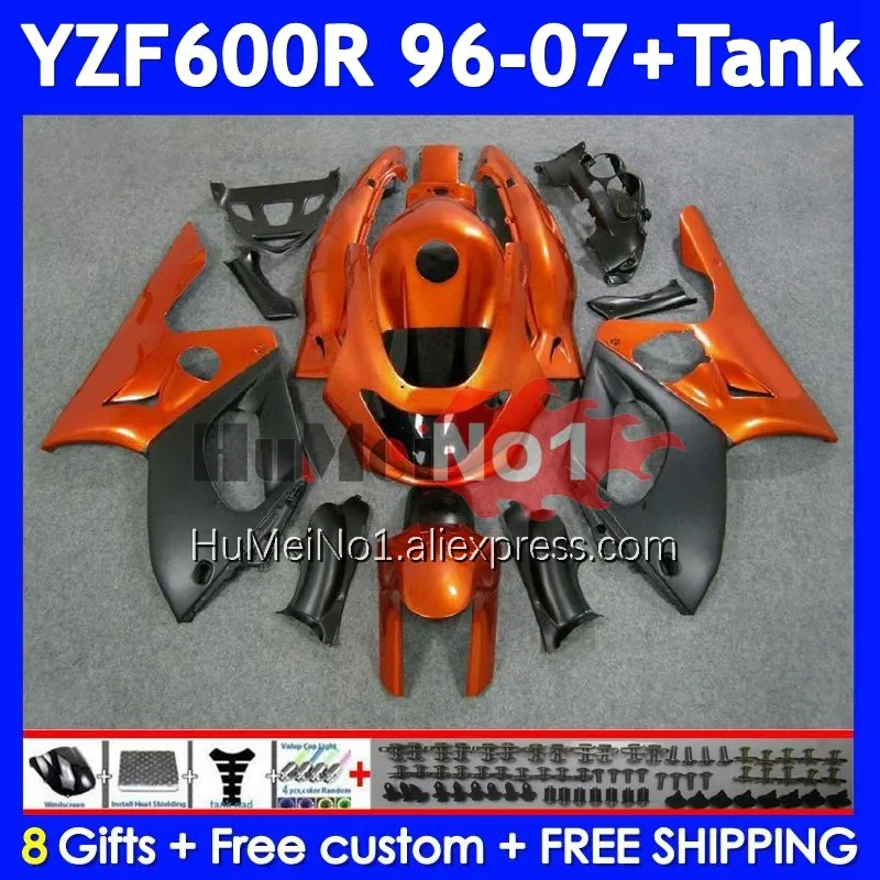 Thundercat Kit For YAMAHA YZF-600R YZF 600R 351No.17 orange blk YZF600R 1996 1997 1998 1999 2000 2001 02 03 04 05 06 07 Fairing