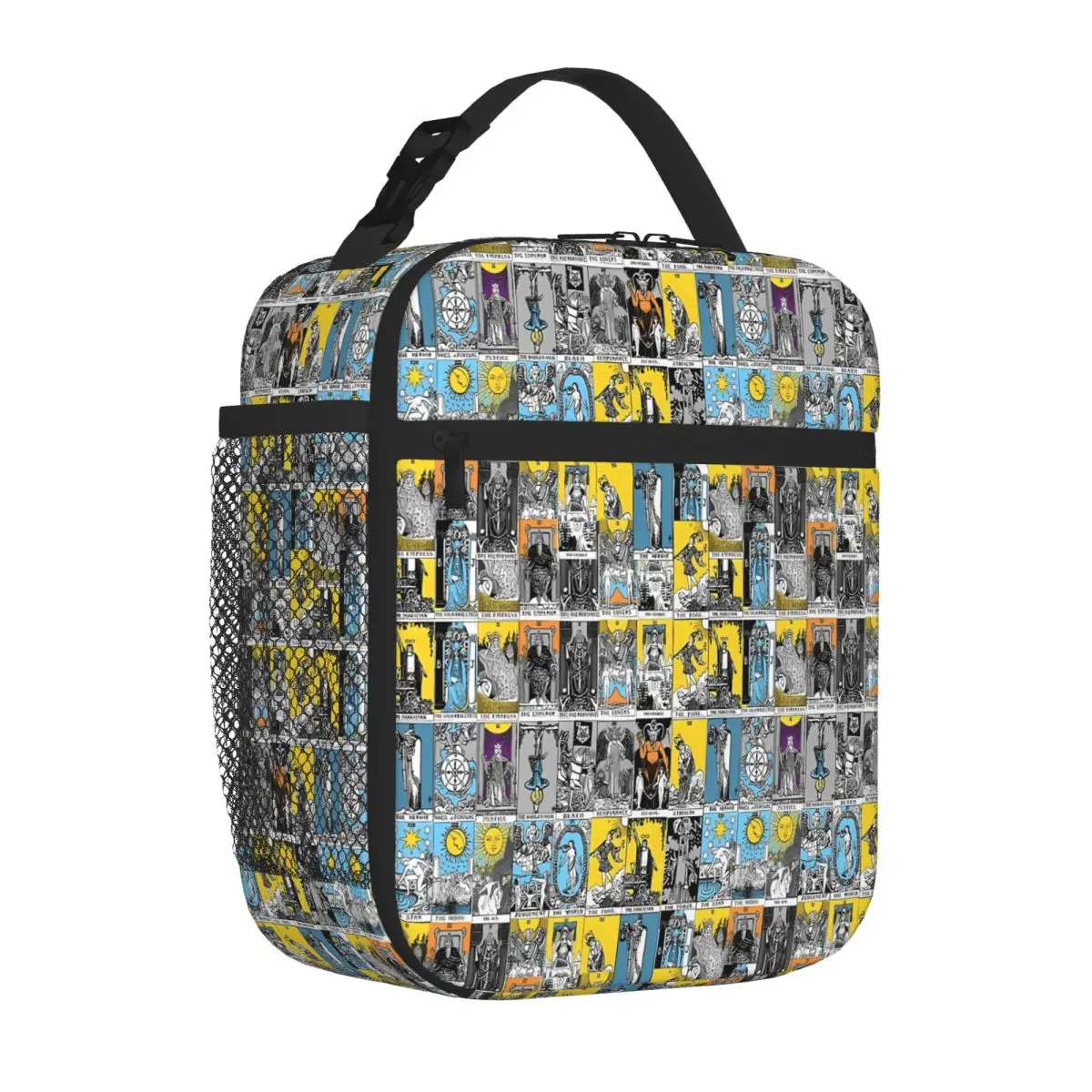Bestselling Tarot Print - A Major Arcana Print Cover Nylon Texture Shoulder Lunch Bag Home To Go Insulated Snack Tote