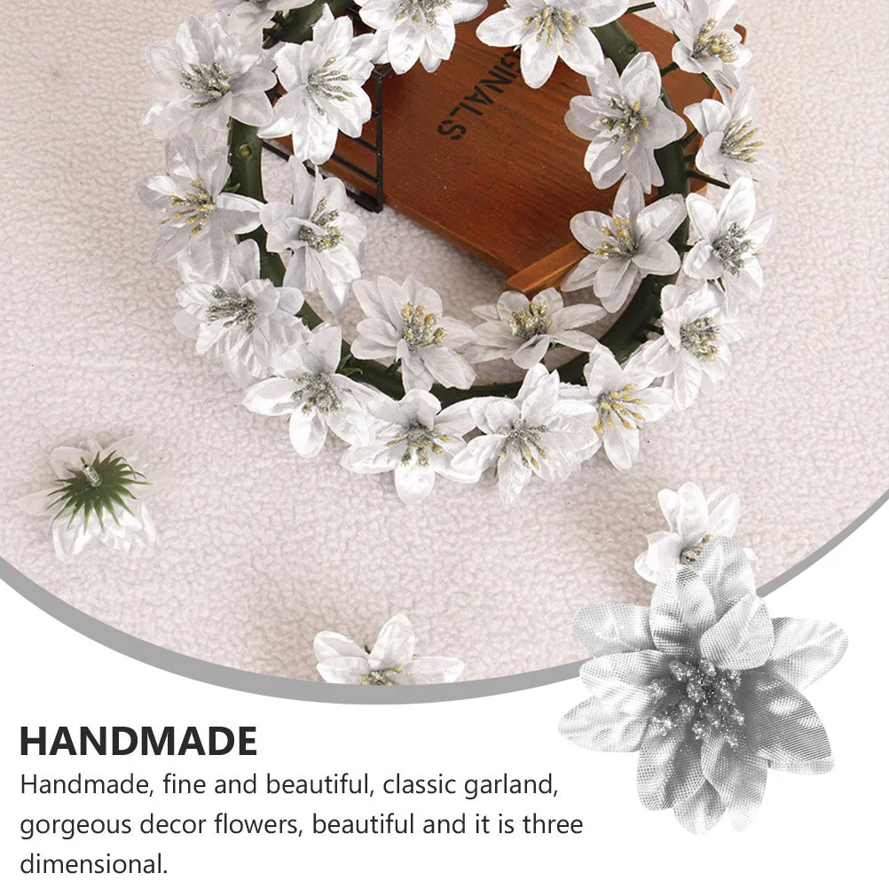 10 pçs flor de natal flores infláveis decoração pequena árvore falsa decorações ao ar livre casa artificial decorar