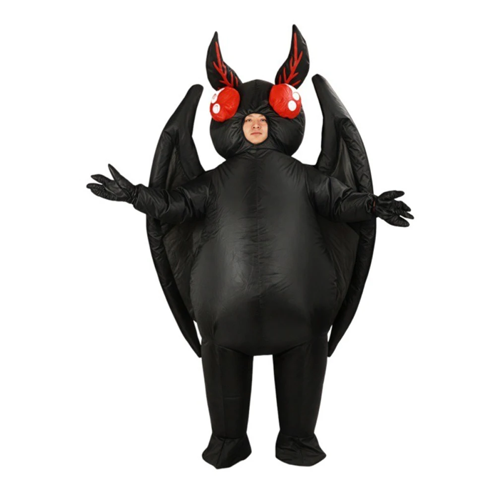 

Halloween Black Bat Inflatable Suit Escape Room Prank Cosplay Clothing Prop Festival Party Animal Cartoon Doll Costume