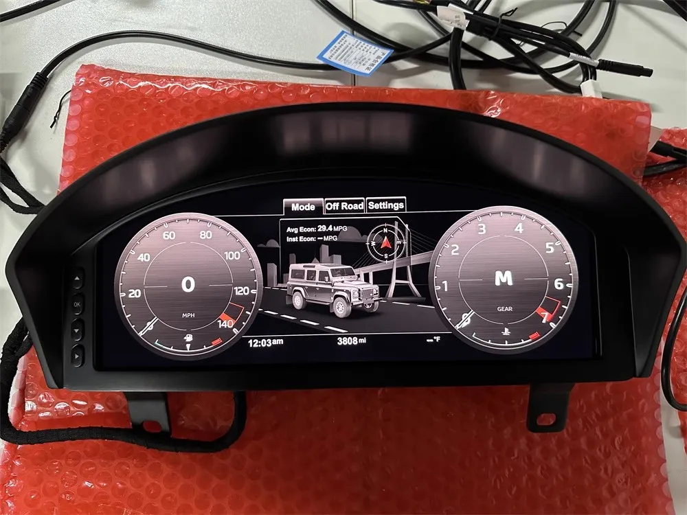 12.3'' LCD Dashboard For Land Rover Defender 2012 2013 2014 2015 2016 Car Digital Cluster Virtual Cockpit Instrument Speedometer