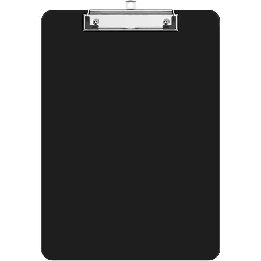 

Пластиковые планшеты формата А4, черная доска для клипс 8,5x11 для школьников, детей и женщин, размер 9 x 12,5 дюйма с низкопрофильным зажимом для офиса и