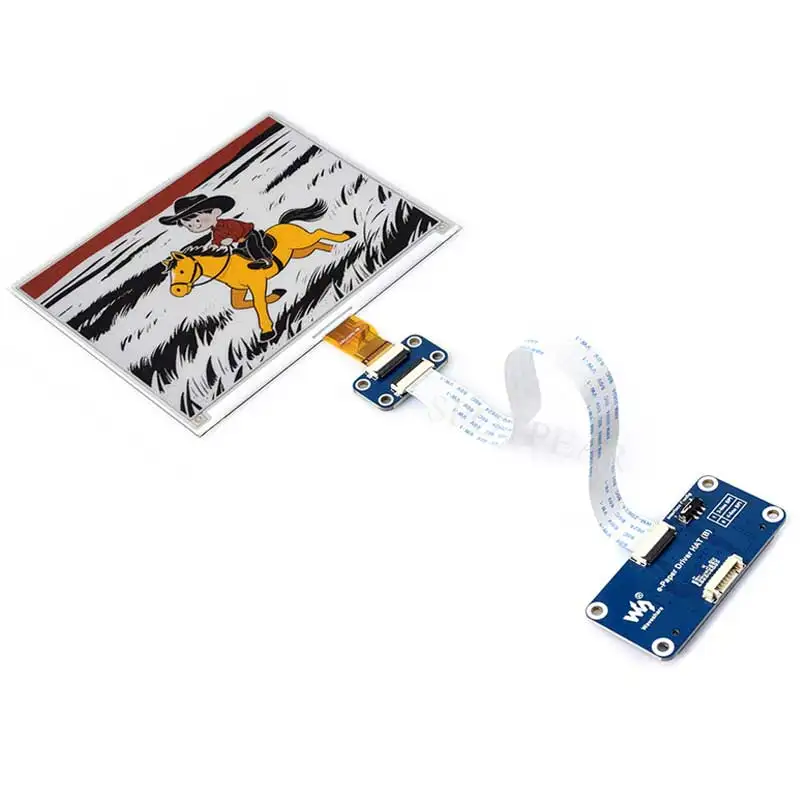 

Raspberry Pi 5.83 inch 800x480 e-Paper link (G) RYBW For Arduino / Jetson / STM32 /ESP32