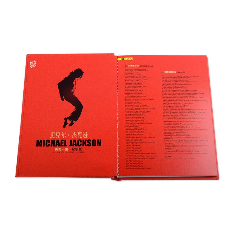 King of Pop Michael Jackson MJ Music CD Greatest Hits Album Thriller 2pcs Music Record Cosplay Walkman Car Soundtracks Box regali