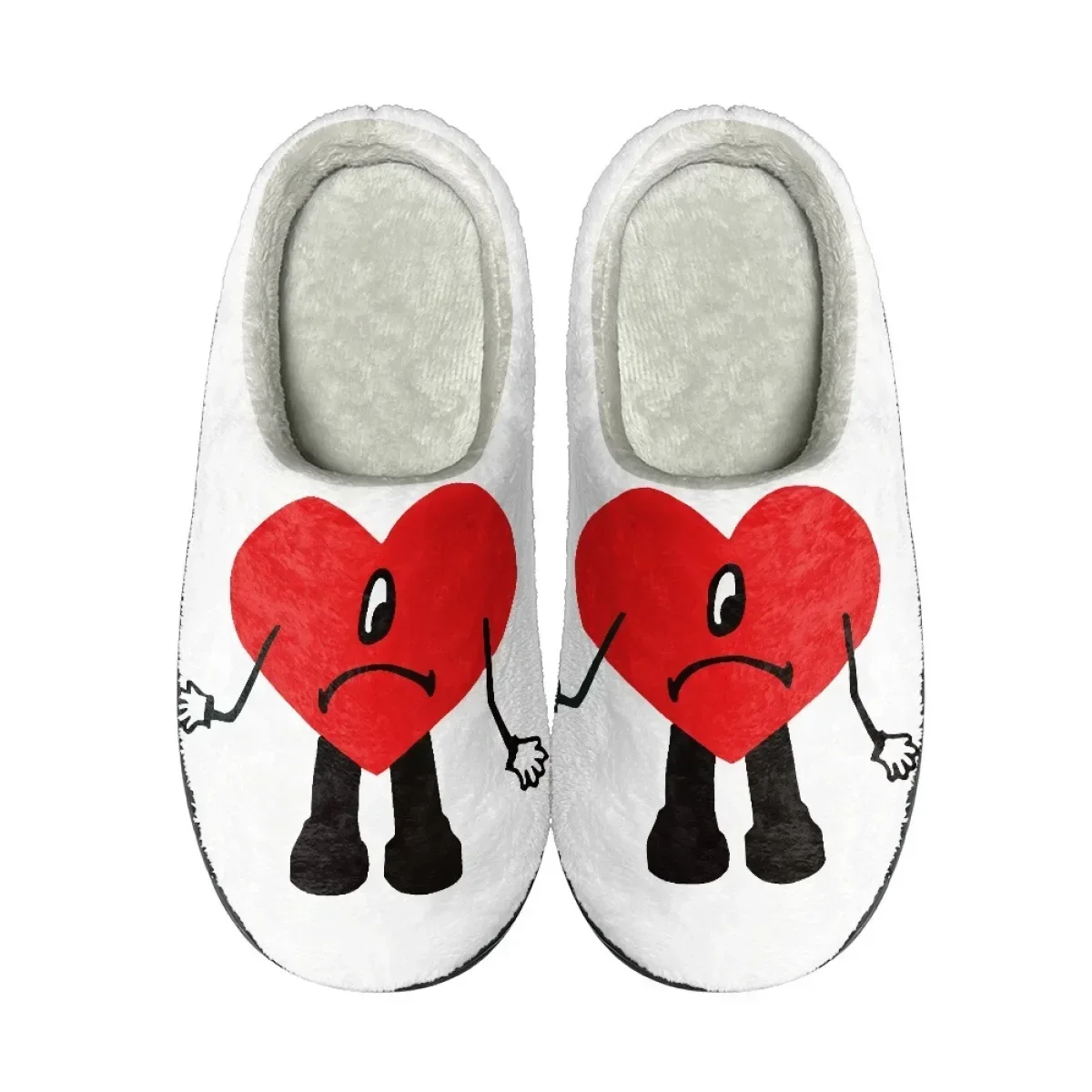 

Bad Bunny UN VERANO SIN Print Design Home Cotton Custom Slippers Mens Womens Sandals Plush Casual Keep Warm Shoes Thermal Slippe