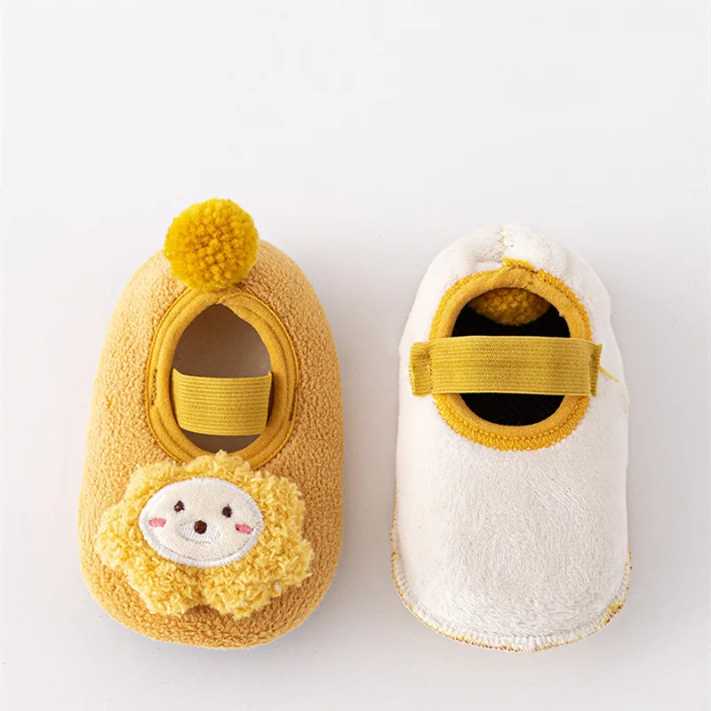 Baby Warm Winter Cartoon Boots Toddler Soft Sole Anti-Slip Infant Prewalker Newborn Crib Sock Shoes First Walkers