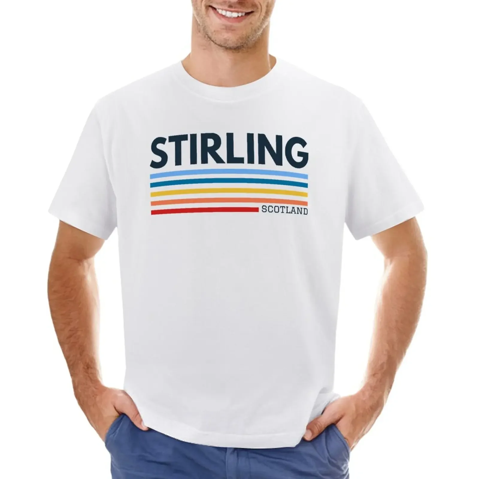 Stirling City of Scotland T-Shirt Aesthetic clothing quick drying shirts graphic tees men clothes