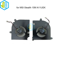 Gaming Laptop CPU GPU Cooling Fans for MSI Stealth 15M A11SEK A11UEK A11SDK BS5405HS U4W U4X Notebook VGA Cooler Fan Radiator