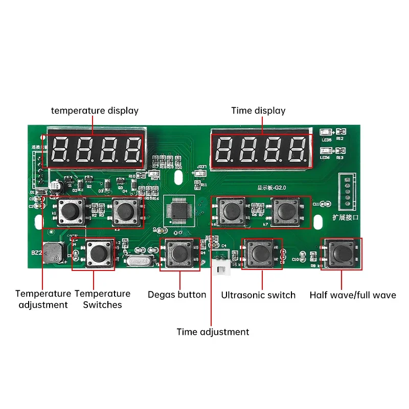 Circuit imprimé numérique CHY Bly IC, 100W, 40KHz, affichage de l'heure, pilote à ultrasons, transducteur à ultrasons industriel, accessoires à ultrasons