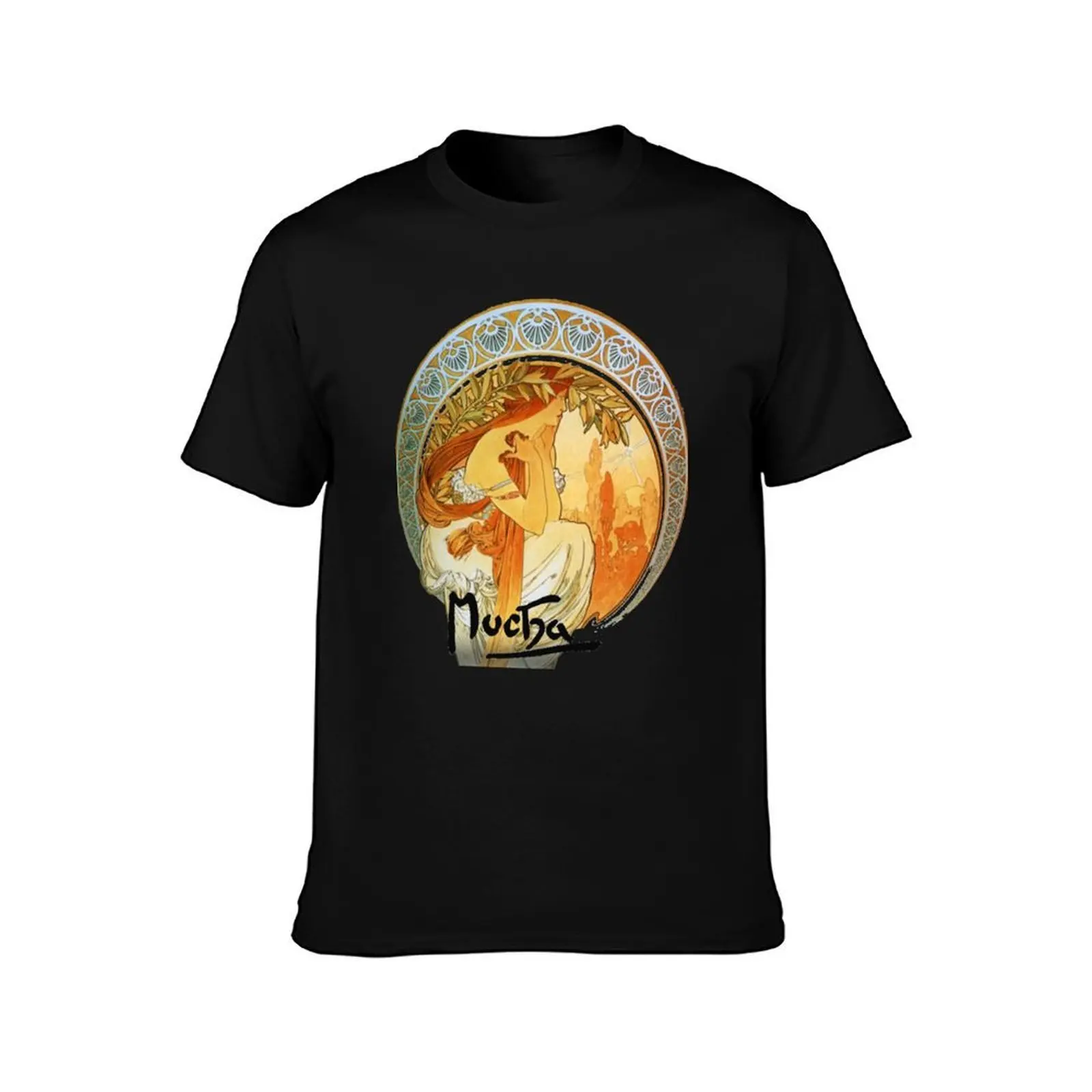 Mucha – Poetry T-Shirt Sports Casual Breathable Tee Shirt T-Shirt