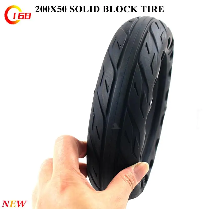 8-inch 200x50 square hole solid tire, suitable for electric scooters with 200 * 50 non pneumatic tires