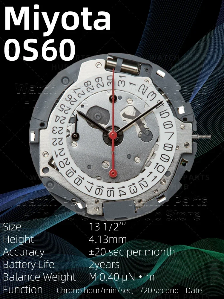 New Genuine Miyota 0S60 Watch Movement OS60 Original Quartz