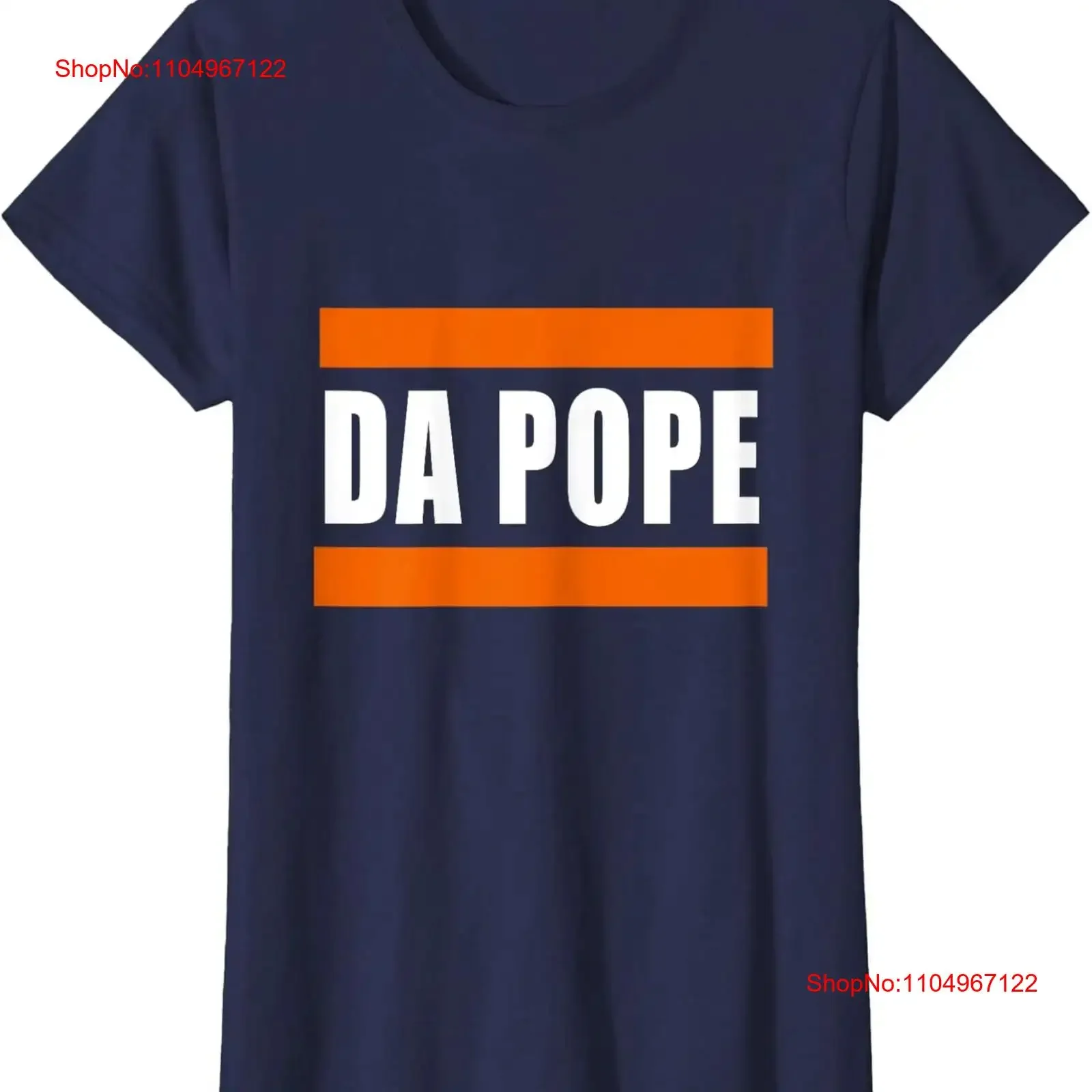 

Chicago Da Pope Funny Humor New American Ladies' Crewneck T Shirt vintage Washed fashion designer clothes Unisex Versatile
