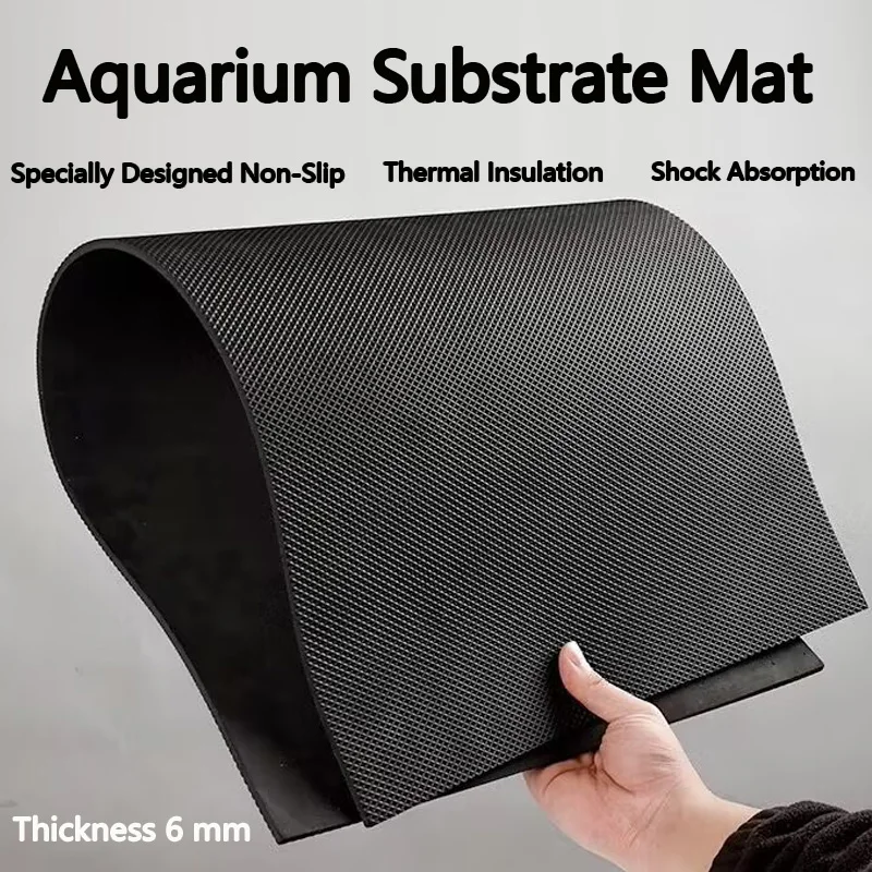 

Specialized Black EVA Mat for Turtle and Fish Tank Bottoms, Insulating, Shock-Absorbing, and Non-Slip, Customizable Tank Pad