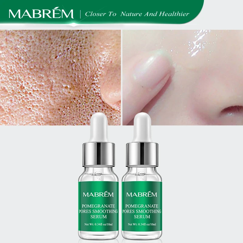 

MABREM Pomegranate Pore Serum Shrink Pore Moisturizing Whitening Spot Removal Acne Anti-aging 2pcs Skin Repair Serum Facial Care